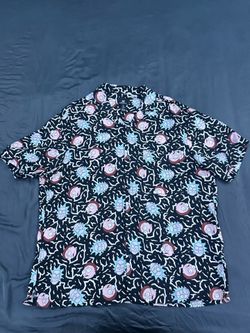 Rick and Morty black button up shirt