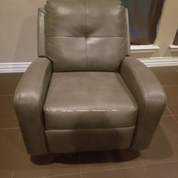 GREY SWIVEL GLIDER RECLINER 