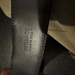 Authentic Versace Black Belt Size 32