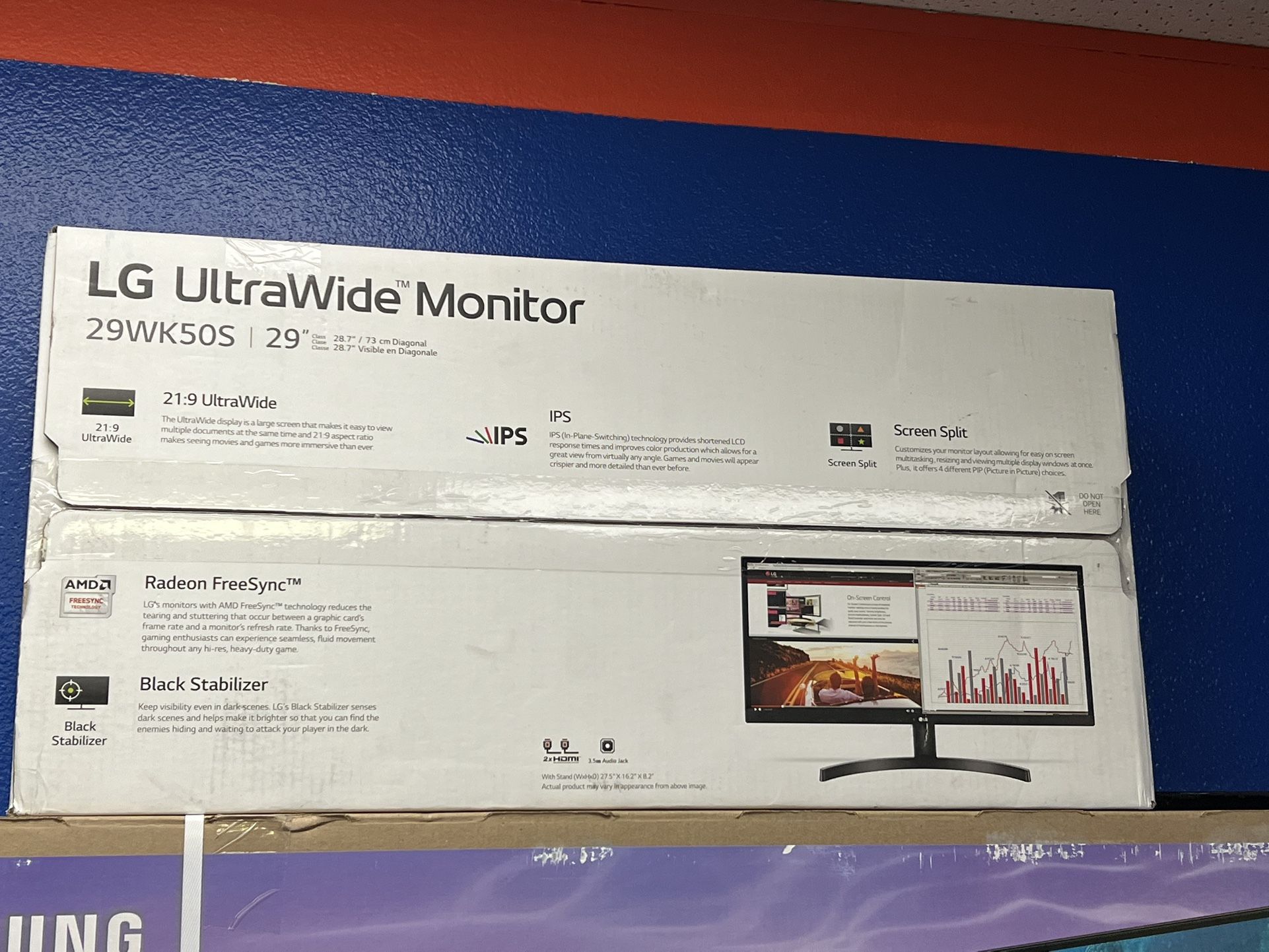 LG 29” ULTRAWIDE Monitor 