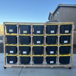 Garage Storage Shelves for Totes