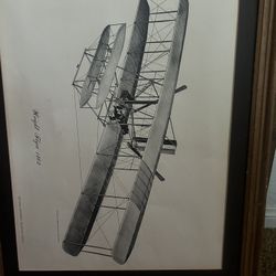 Vintage Canvas Handmade Aerospace Picture 