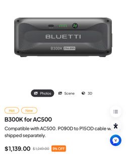 Bluetti Battery for AC500
