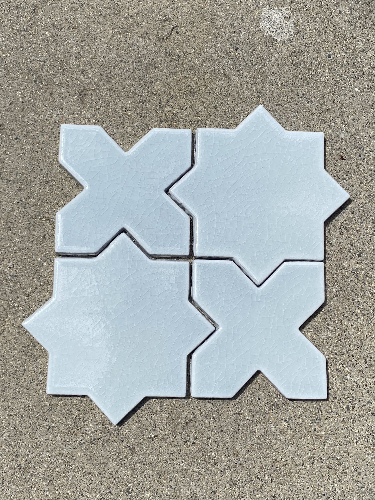 Fireclay Tile Mini Star & Cross Salton Sea 10 Sq Ft