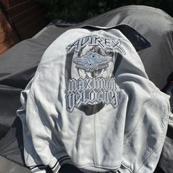 Vintage Avirex Leather Jacket Size 4XL Y2K