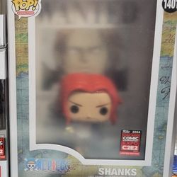 Funko Pop One Piece Shanks Wanted Poster C2E2 Con exclusive