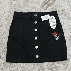 Disney Minnie Mouse Girls Size Small Denim Skirt