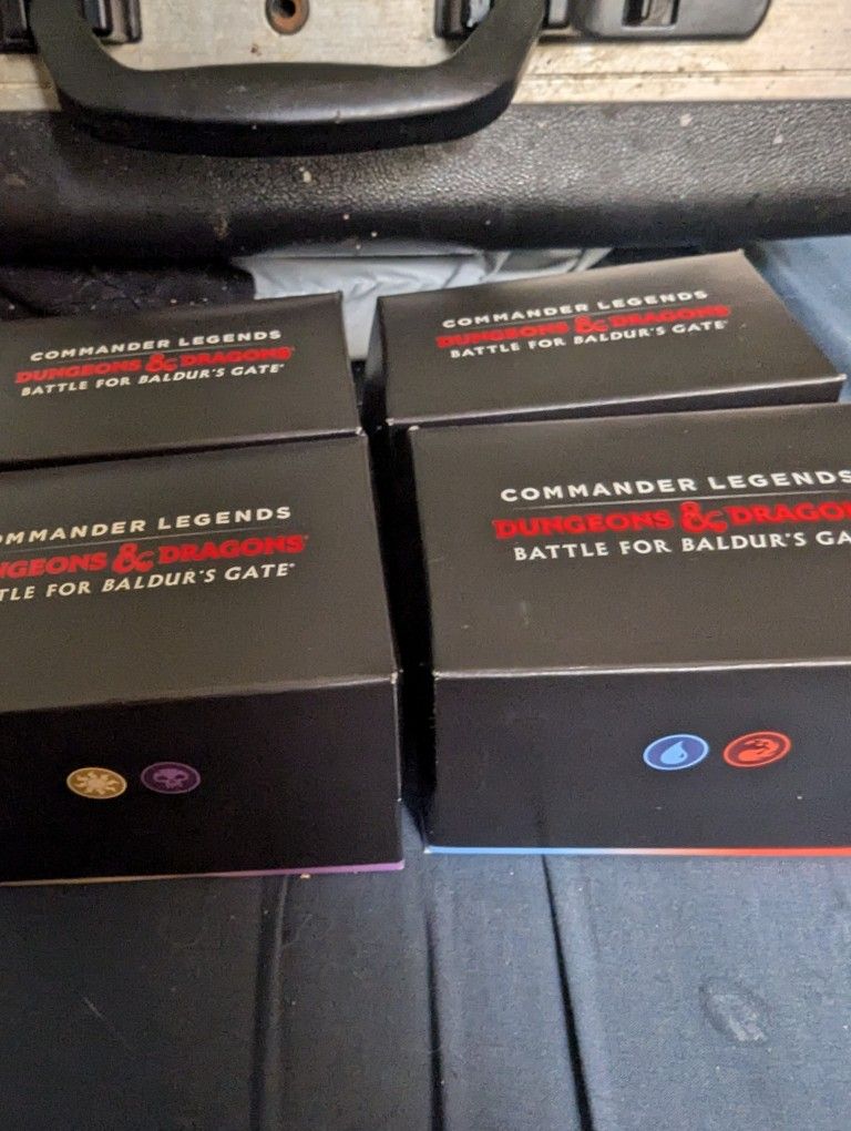 All 4 DND Commander Decks, Unopened