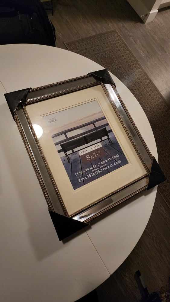 8x10 Silver Mirror Picture Frame