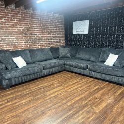 Delivery Available Ashley furniture, charcoal, gray 3pc sectional couch retails 2400