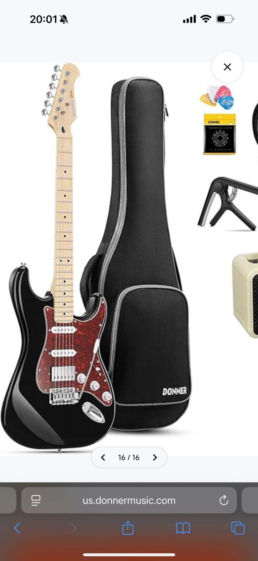 DST-152 ST Electric Guitar+ Amplifier 20 Watt 