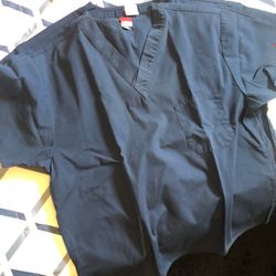 Top Blue Nurse Scrubs Men