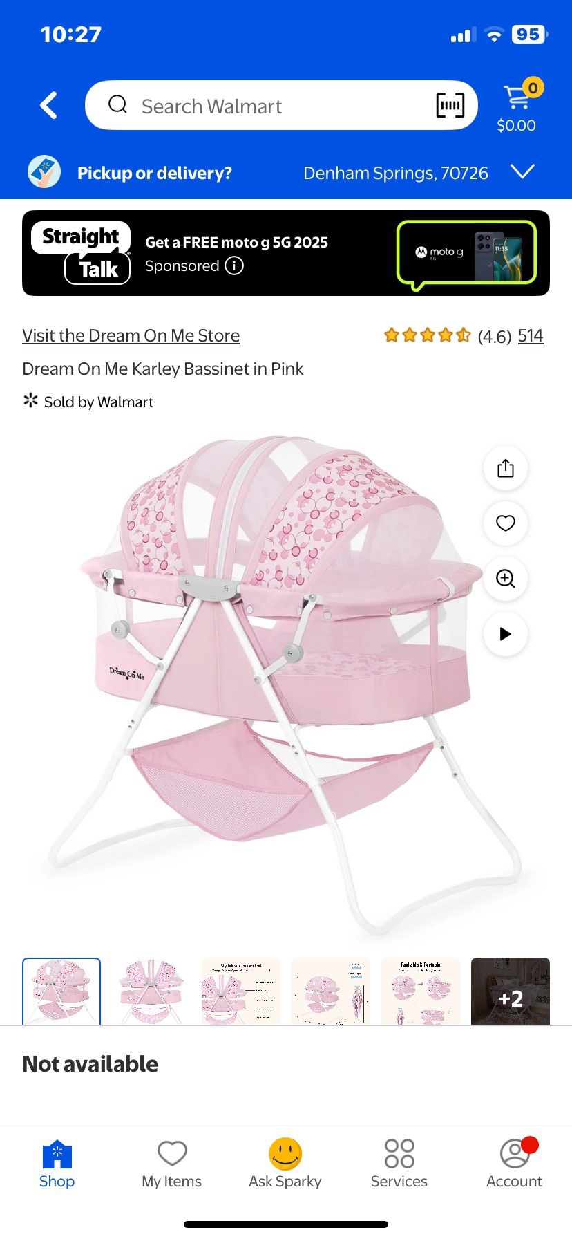 Bassinet + Baby Clothing