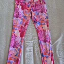 Girls XL (14/16) Member’s Mark Floral Active Leggings NWT Pockets