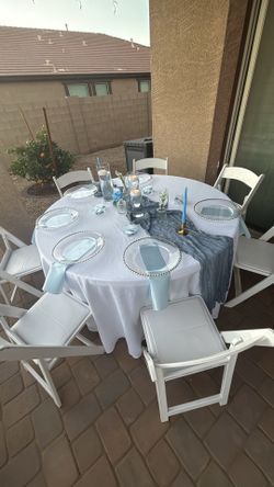 White Resin Chairs