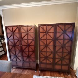 Pair Of Luxury Solid Wood Armoires – Custom Architectural Doors