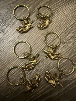 6 ANGEL KEYCHAINS 