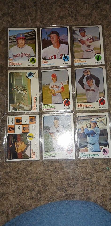 1973 Excellent Condition Topps Baseball Cards