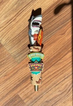Great White Lost Coast Brewing Tap Handle (Read Description)