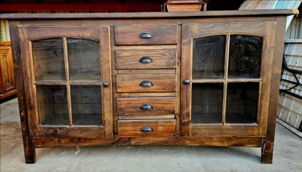 ***American Bolt & Screw TV Console (Model #1564) 62.5" L x 18" W x 35 1/4" H