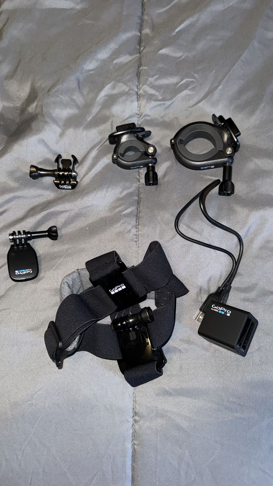 GoPro Mounts & Battery Charger, Head Mount Accessories 
