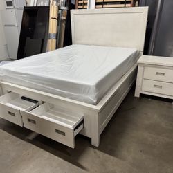 Queen Bed And Mattress $360