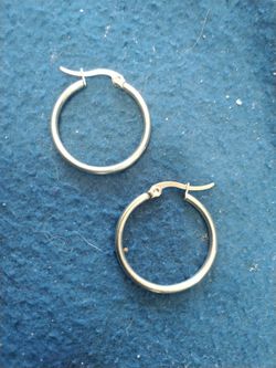 Stainless Steel Hoop Earrings New