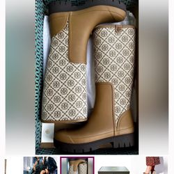 Raining Boots Tory Burch NEW IN BOX