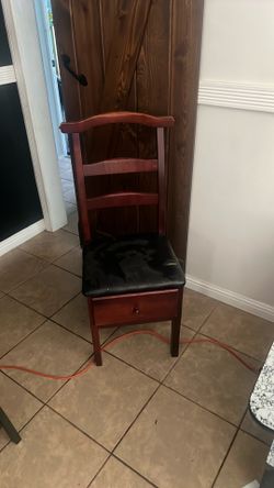 Antique closet wardrobe chair