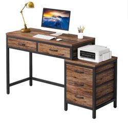 New Computer Gaming Desk With 5 Drawers 