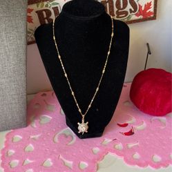 Cadena 18 K Gold Plated De Tortuga 