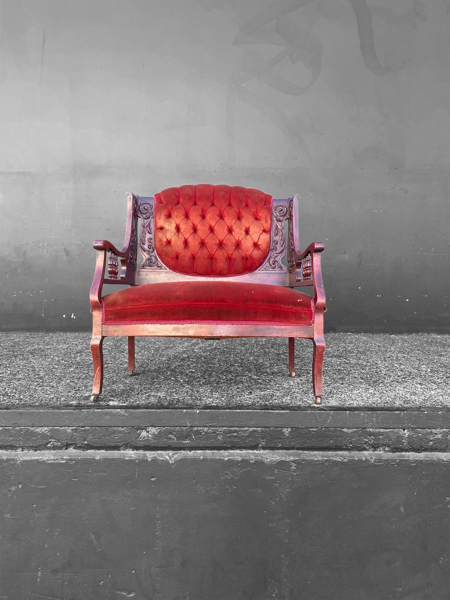 Lovely & Whimsical Vintage Loveseat