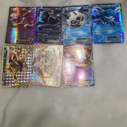 7 EX Pokemon Cards