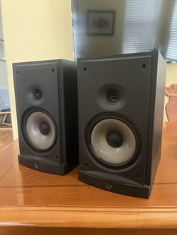 Infinity RS2 High-Quality  2-Way Bookshelf Speakers Black 8-Ohm 15-100 Watts