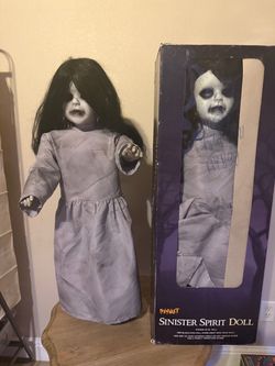 2 Spirit Halloween Sinister Spirit Doll 35 Inch