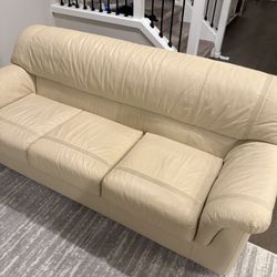 3 Seater Sofa / Couch Ivory Color 