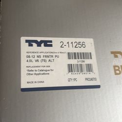 New alternator for Nissan frontier 2014