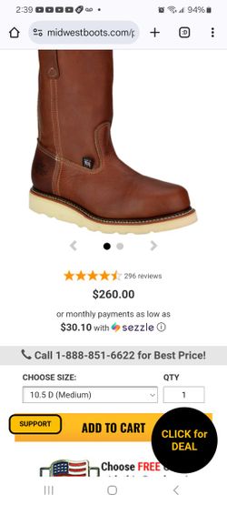 Thorogood Wellington 10.5D (Worn Once)