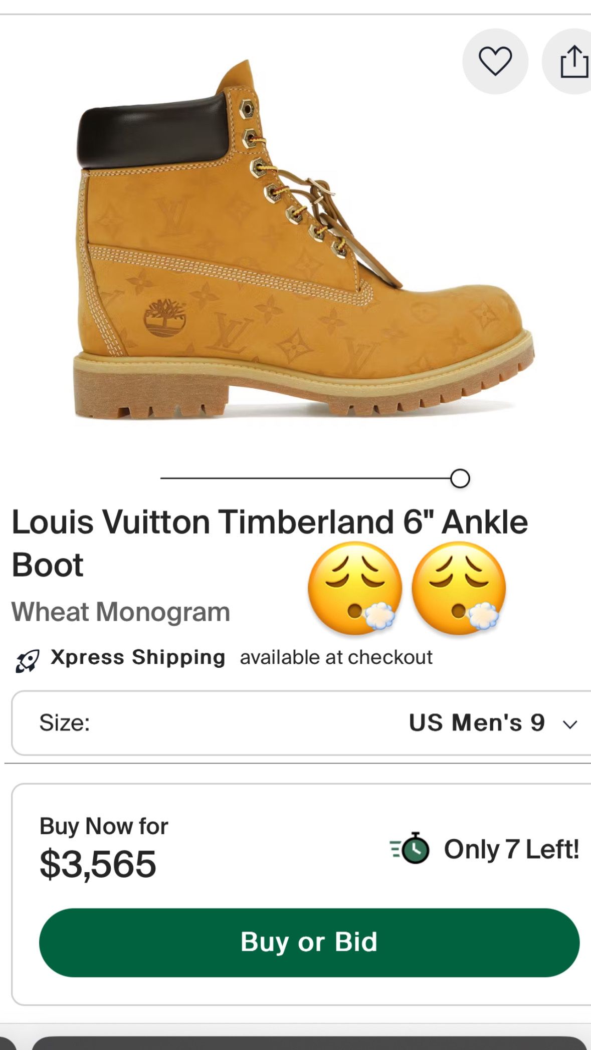 Louis Vuitton timberlands