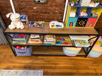 Metal frame bookcase