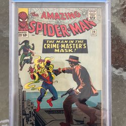 Amazing Spider-Man #26 (1965) CBCS 7.5 — 1st Crime master & Patch; Lee/Ditko CGC