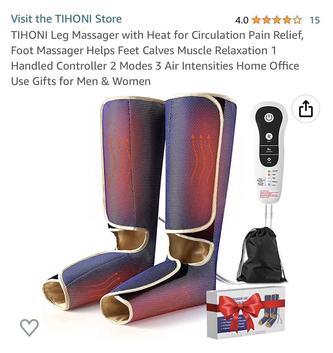 Leg massager.