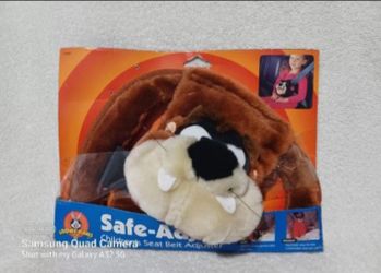 Vintage Looney tunes Taz plush children's car seat belt adjuster