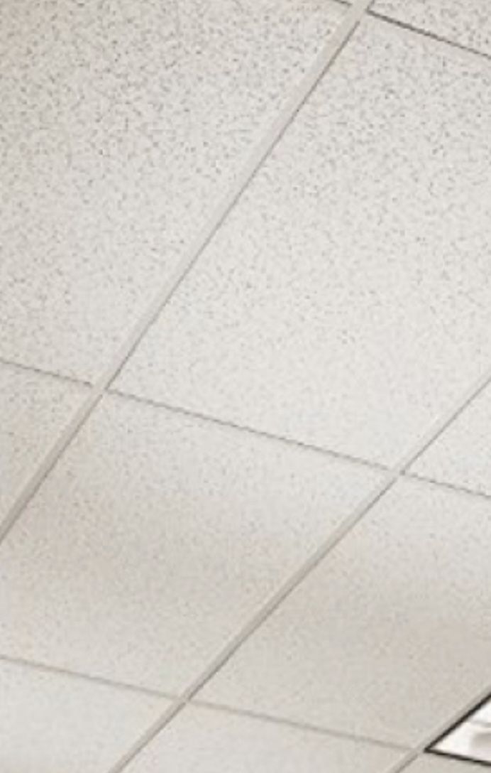 ARMSTRONG Ceiling Tile: 769A, 24 in x 48 in, Square Lay-In, 15/16 in Grid Size, 0.55 N