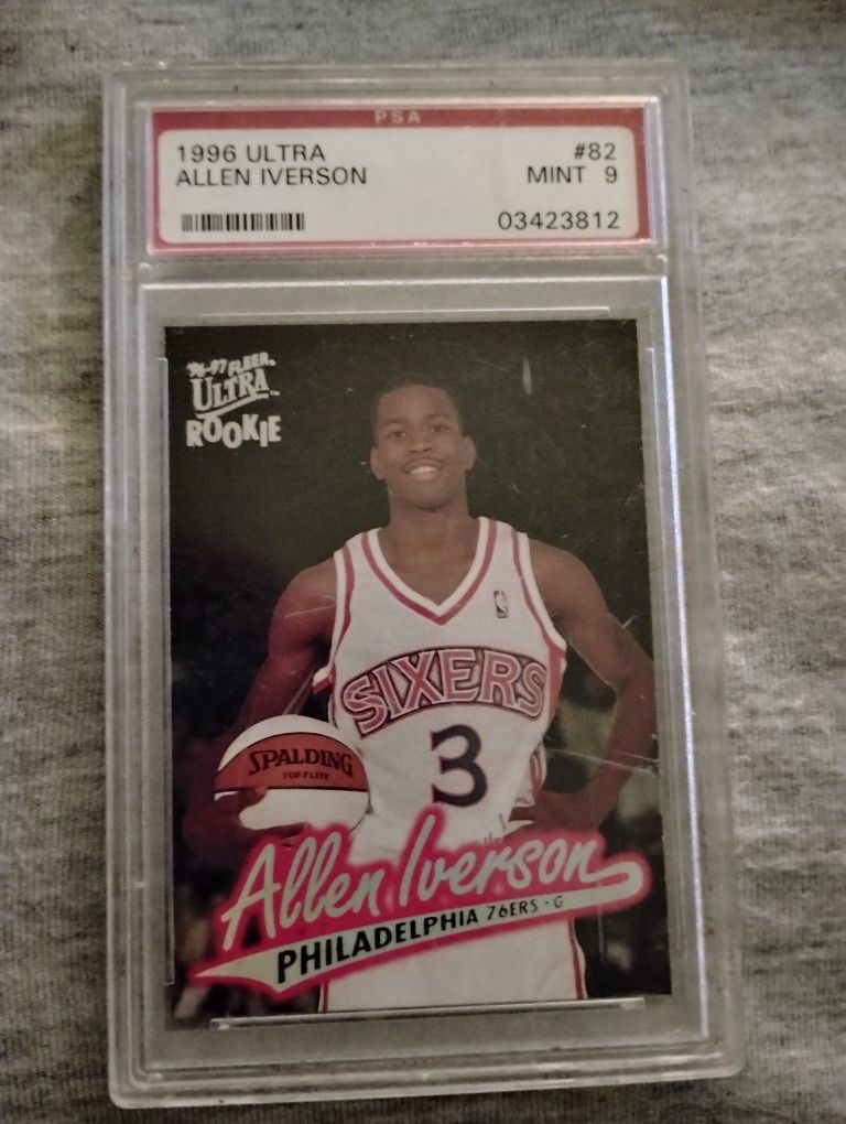 1996 Allen Iverson Mint 9 #82 Rookie Çard