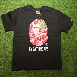 Pink bape tee size medium