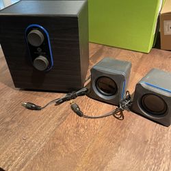 GOgroove SonaVERSE LBr 2.1 Computer Speaker System with Subwoofer