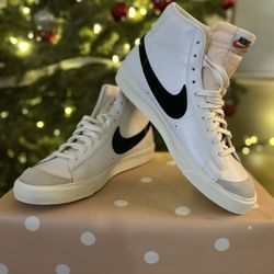 Nike Blazer Mid ’77 Vintage White Black – Men’s 12 – Brand New $85