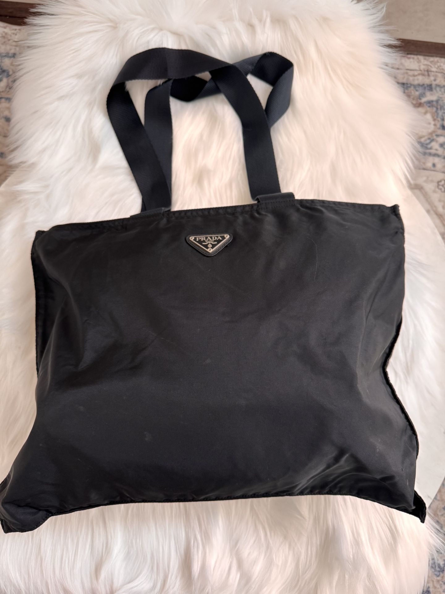 Preloved Prada Nylon Tote Bag
