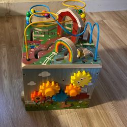 Toy Wooden Activity Cube